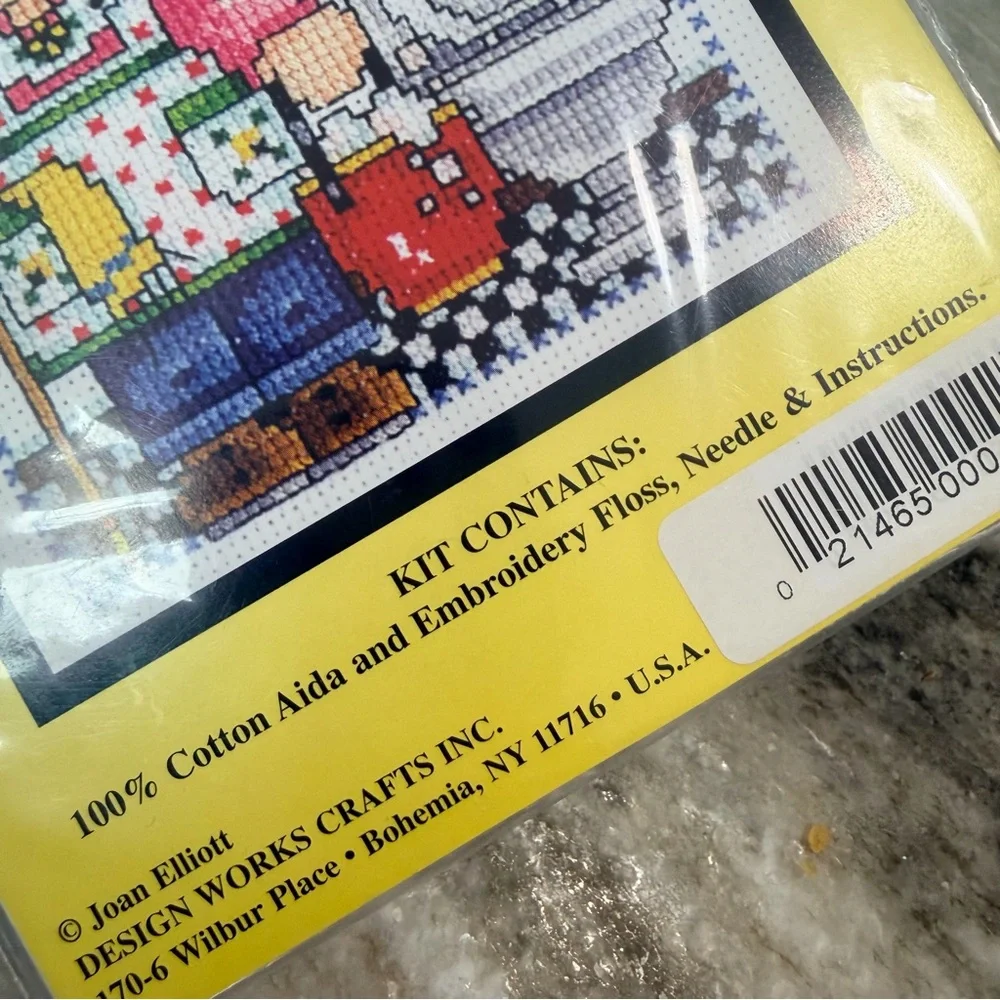 Design Works Housework Primitive Cross Stitch Kit NEW 